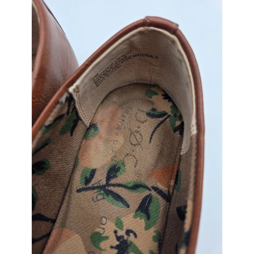 b.o.c. Born Concept Women's Loafers Cognac Brown Slip On Comfort Shoes Size 8M
